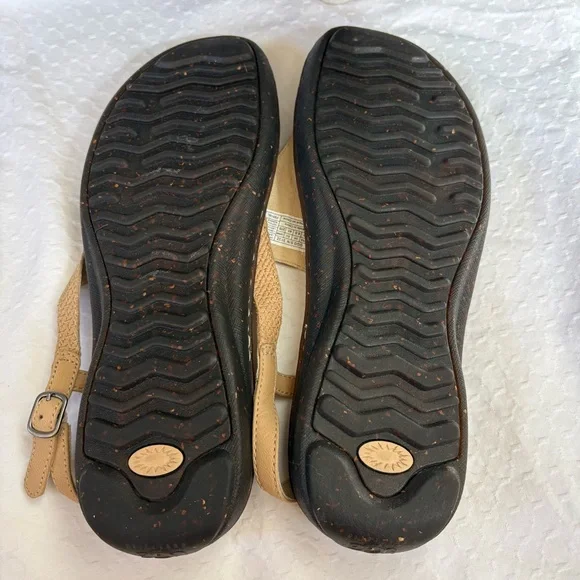 UGG Sefina Leather thong sandals 10 - Picture 3 of 5